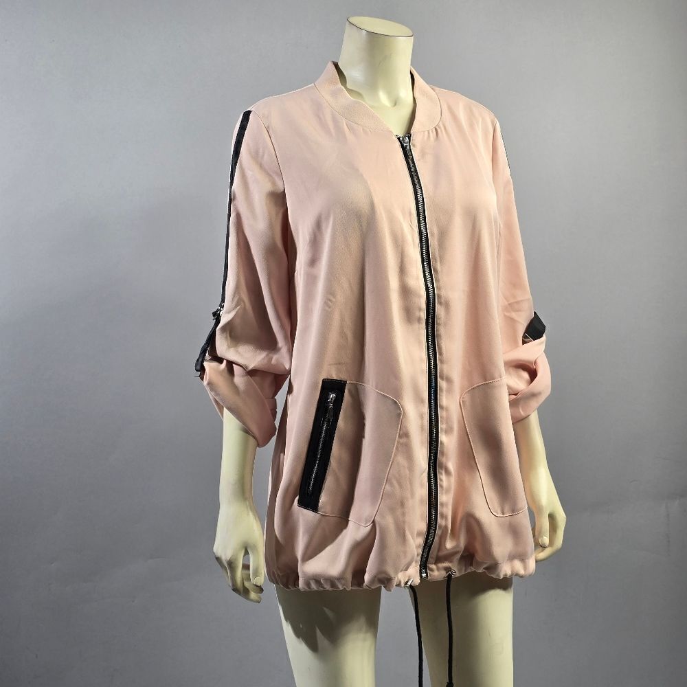 Chico's Medium Pink and Black Women's Jacket R10